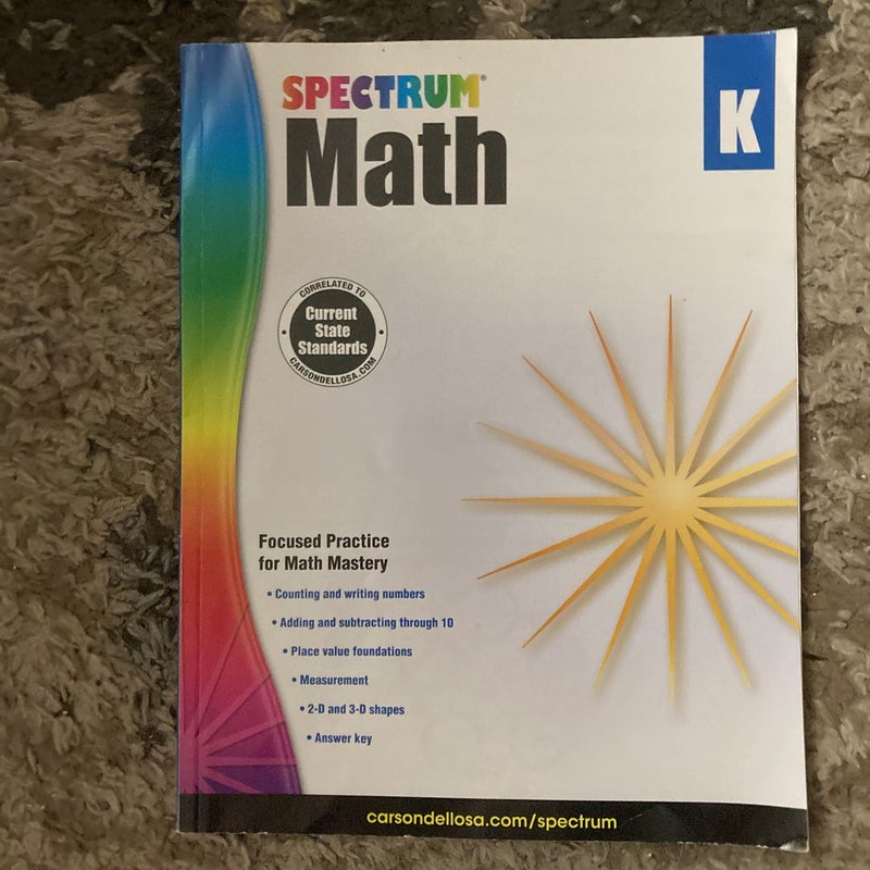 Spectrum Math, Grade K