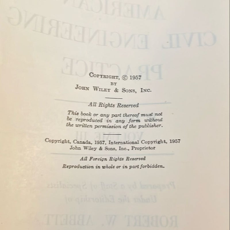 American Civil Engineering Practice (1956)