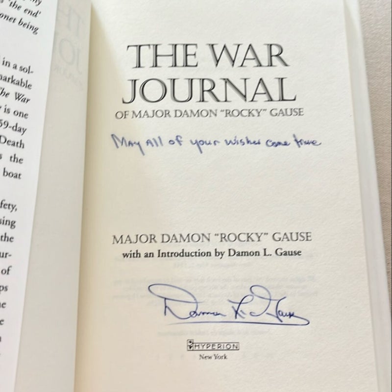 The War Journal of Major Damon Rocky Gause