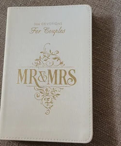 Gift Book Mr. & Mrs. White Faux Leather