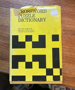 Crossword puzzle dictionary 