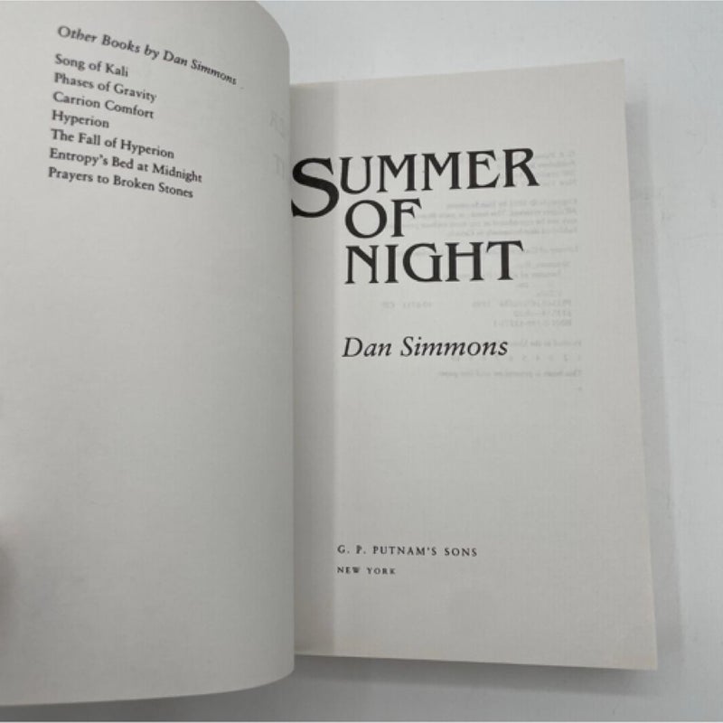 UNCORRECTED PROOF Summer of Night