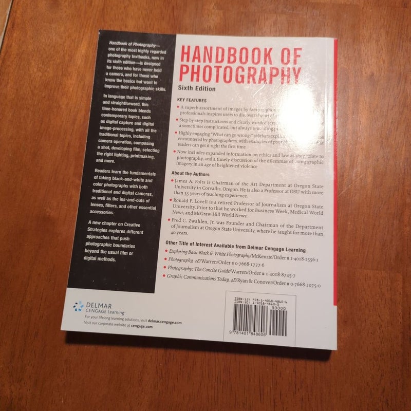 Handbook of Photography