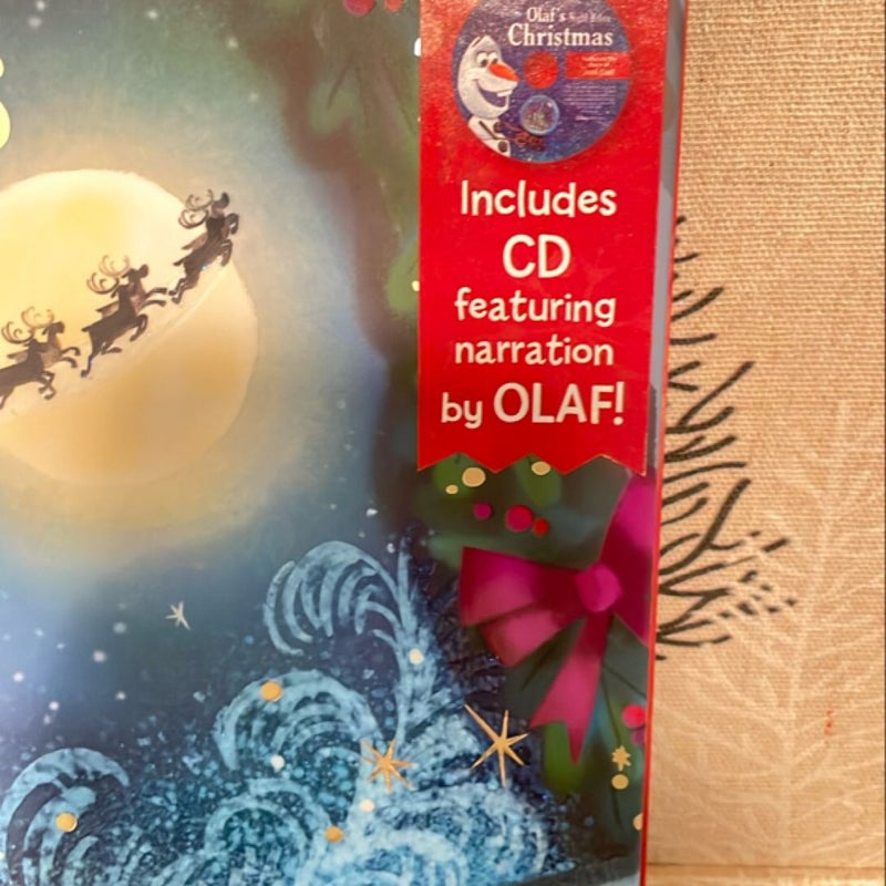 Frozen Olaf's Night Before Christmas Book and CD