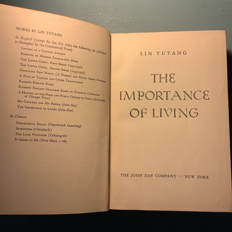 The Importance of Living 