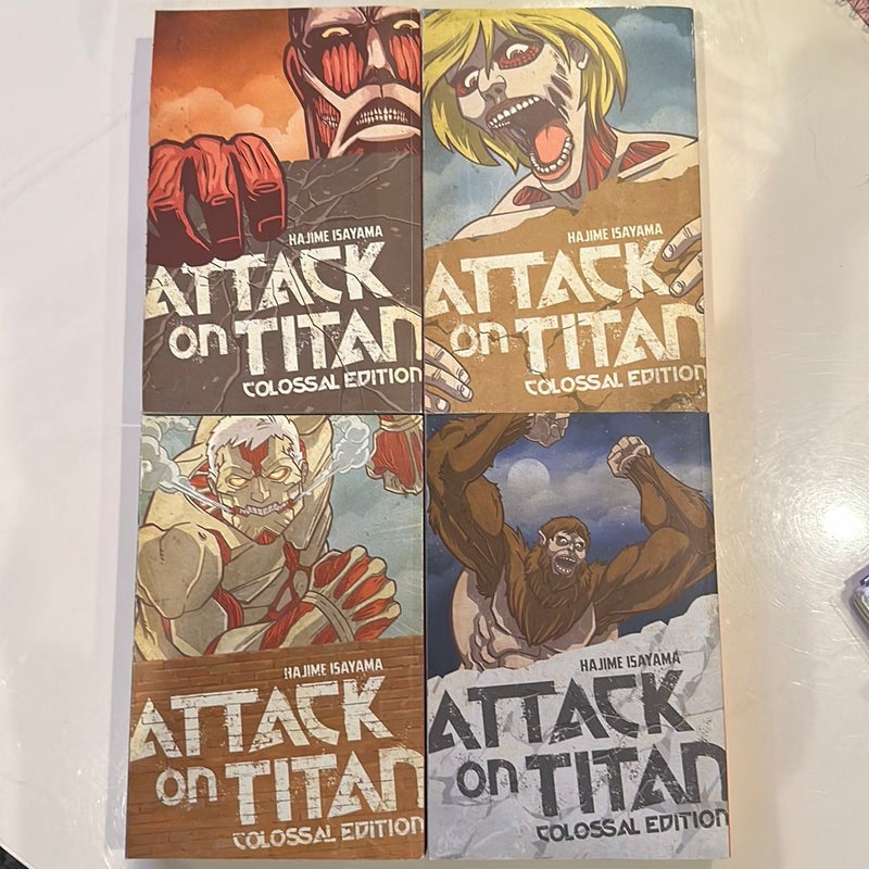 Attack on Titan: Colossal Edition Volumes 1-4