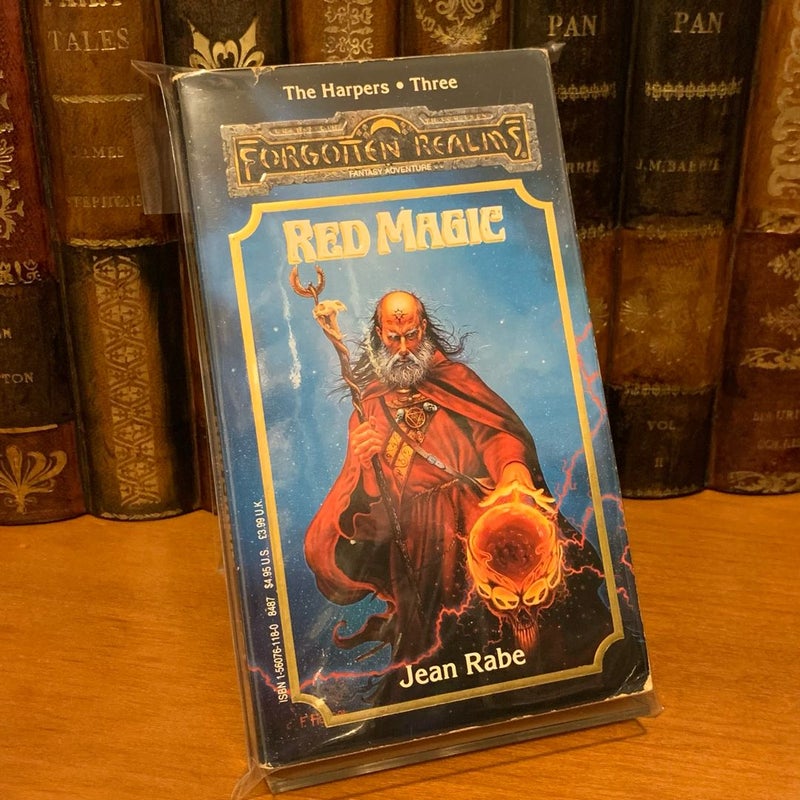 Vintage Forgotten Realms: Red Magic, Harper 3, 1991 First Edition First Printing