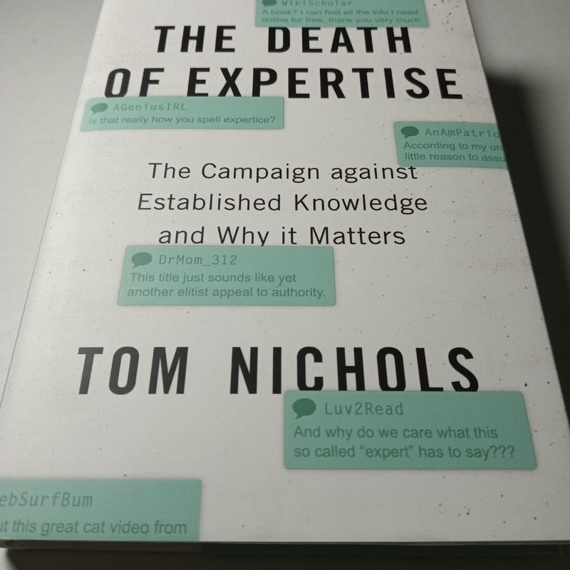 The Death of Expertise