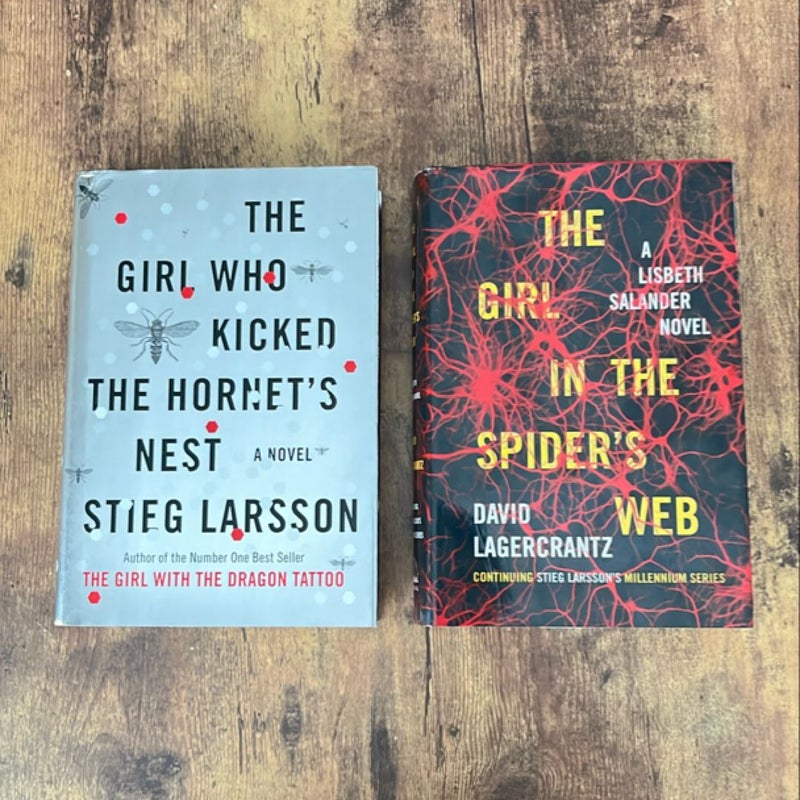 Lot of 2 Lisbeth Salander Millenium Seriesbooks