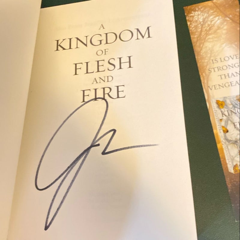 A Kingdom of Flesh and Fire (signed)