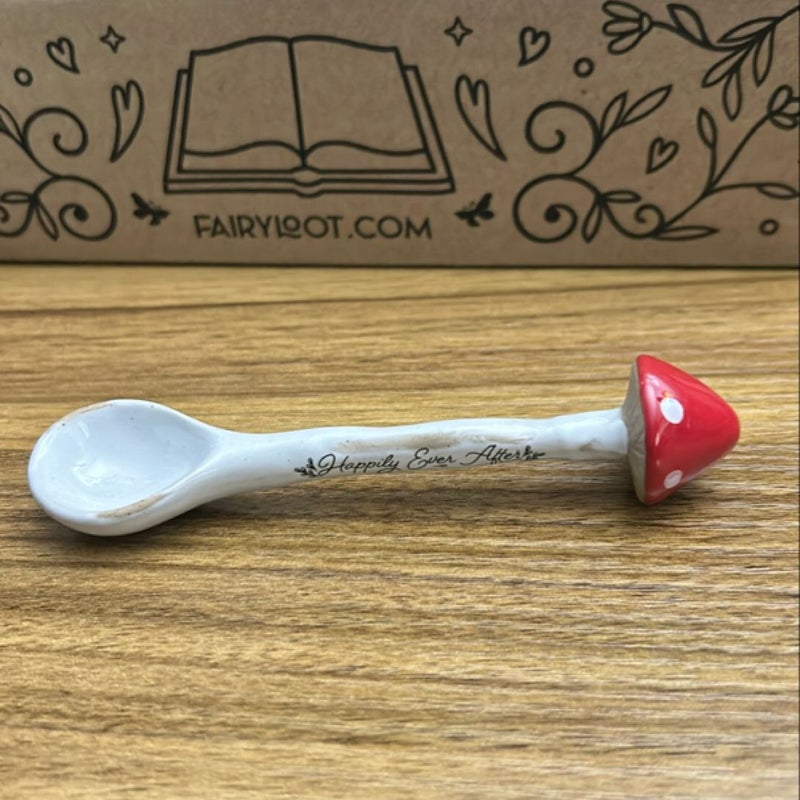 Fairyloot Oct 2023 Subscription Item Happily Ever After Mushroom Ceramic Spoon