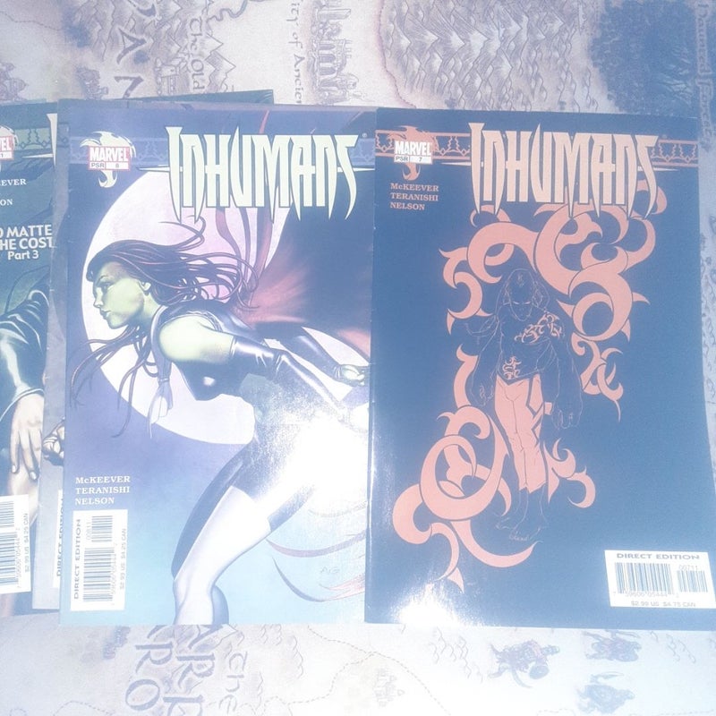 Inhumans Culture Shock , 7-12 Marvel Comic Lot 