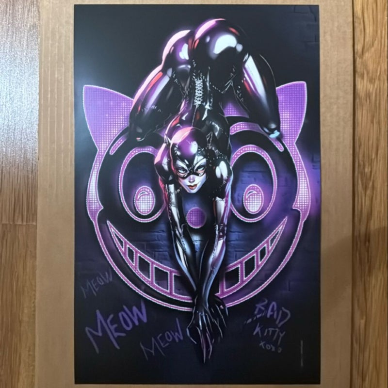 Catwoman Art Print DC Comics Signed