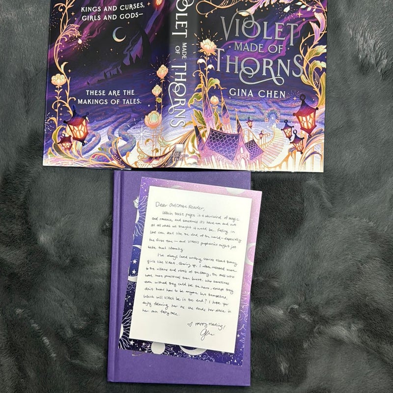 Violet Made of Thorns Owlcrate Signed Exclusive Edition