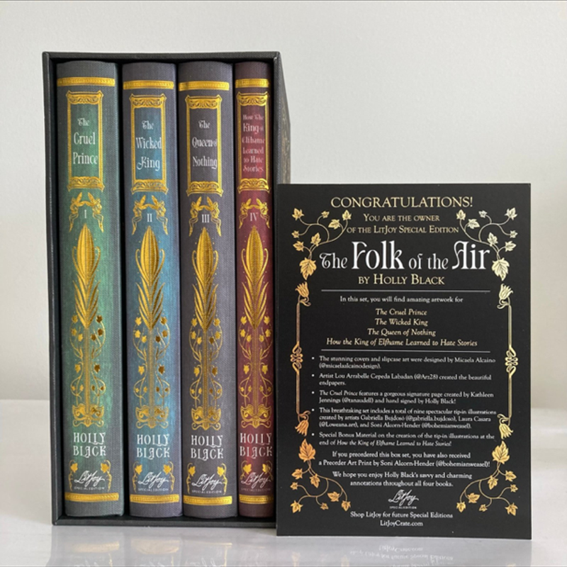 Litjoy Folk Of The Air Box Set 1st Print (The Cruel Prince Hand Signed!) 