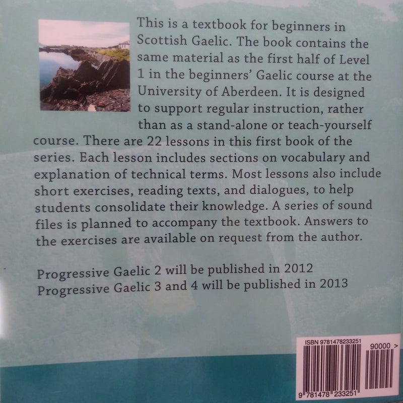 Progressive Gaelic 1 textbook and workbook set