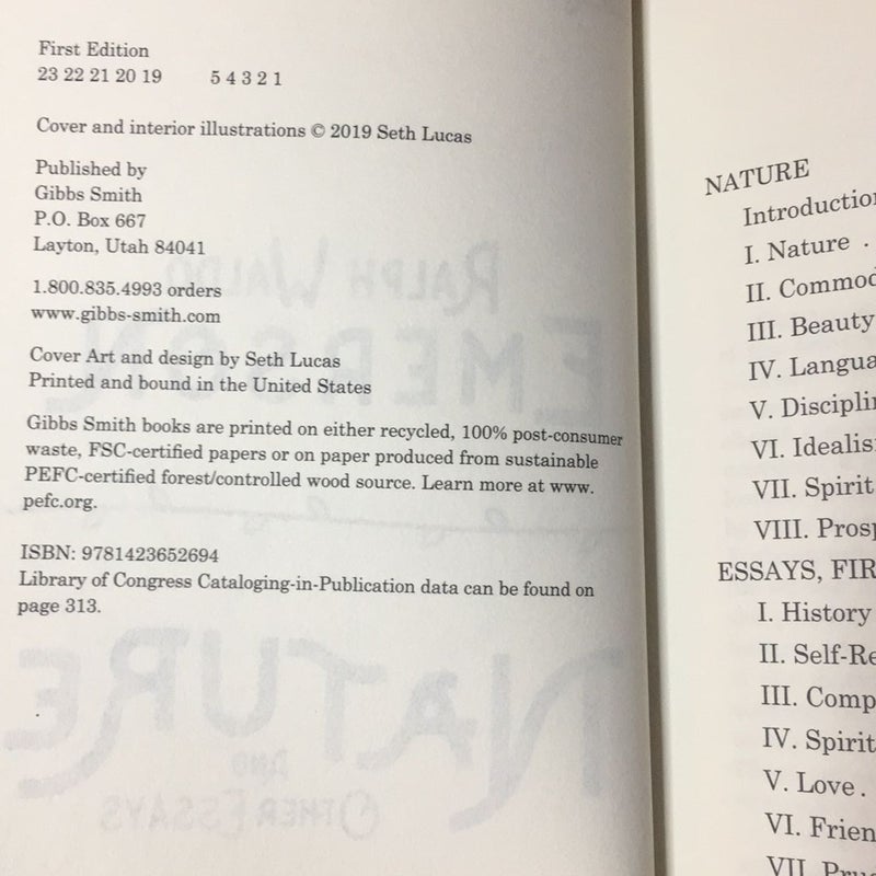 Nature and Other Essays (First Edition)
