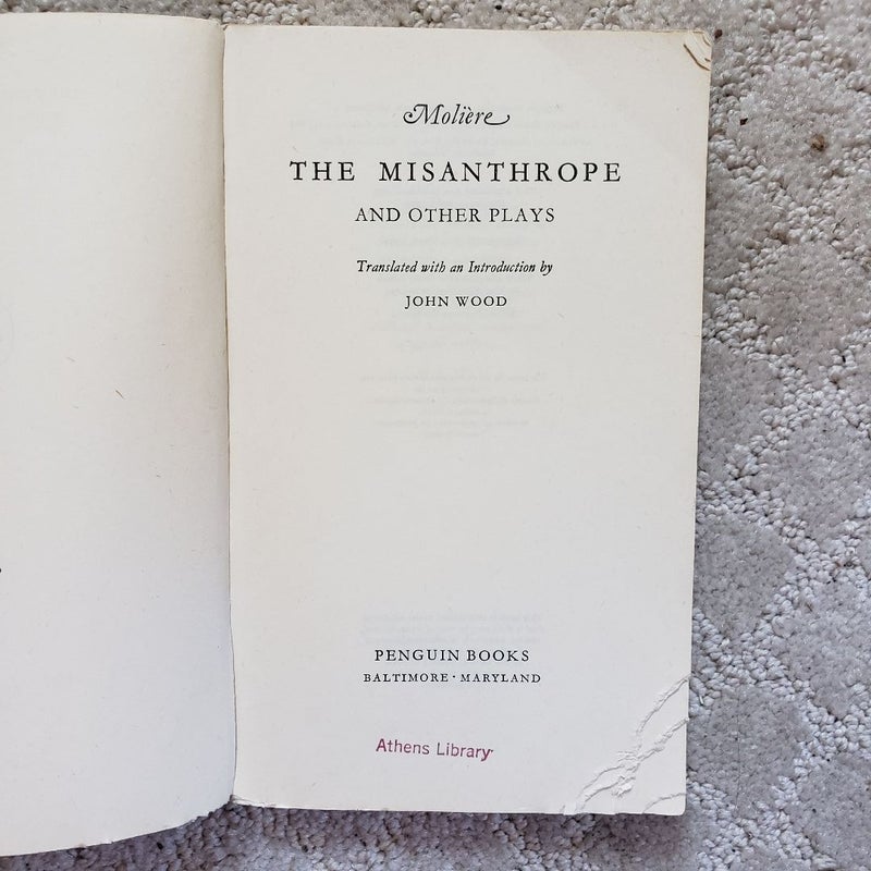 The Misanthrope and Other Plays (Penguin Classics Edition, 1962)