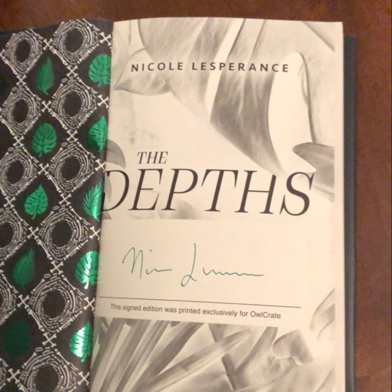 The Depths Owlcrate Signed By Author