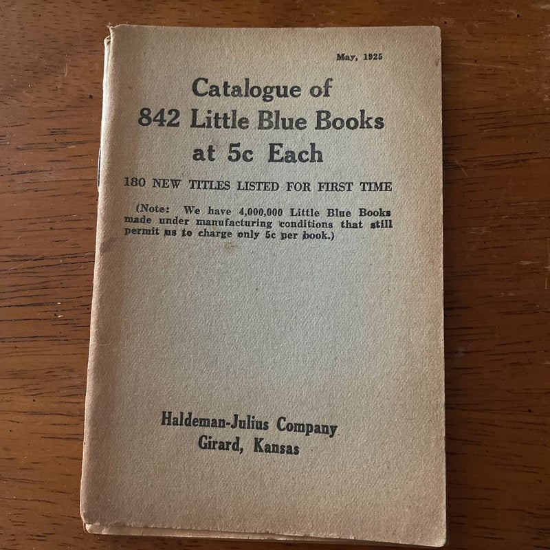 Catalog of 842 Little Bluebooks