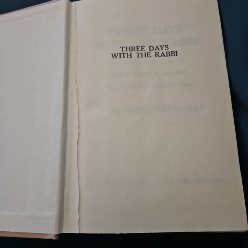 Three Days With The Rabbi