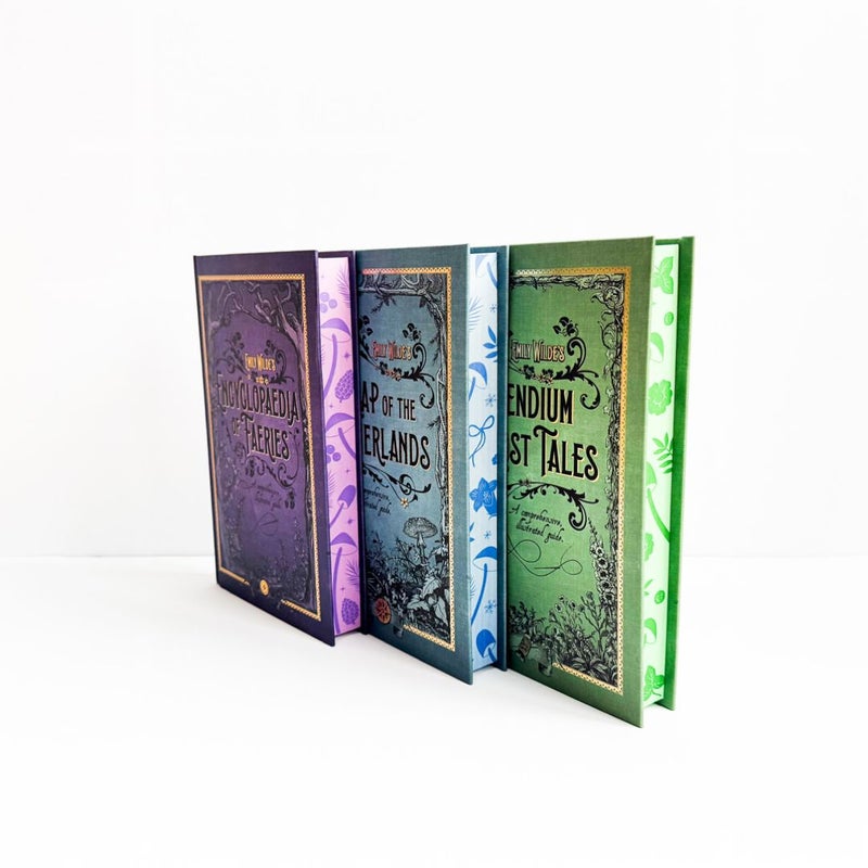 SIGNED Emily Wilde’s Encyclopaedia of Faeries, Emily Wilde’s Map of the Otherlands, Emily Wilde’s Compendium of Lost Tales (Fairyloot Exclusive Editions - includes OVERLAYS!)