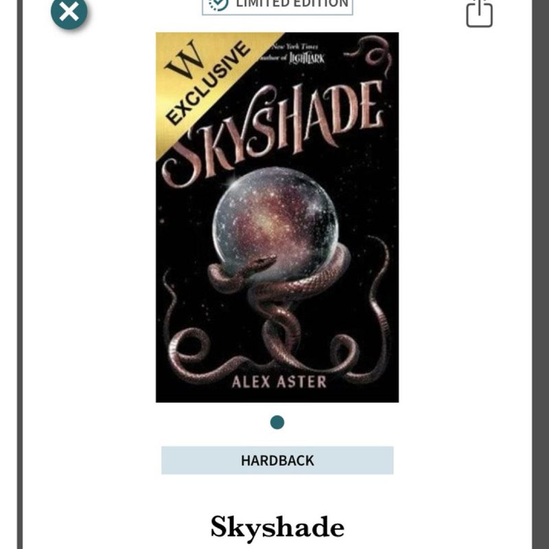 WATERSTONES exclusive SKYSHADE SOLD OUT