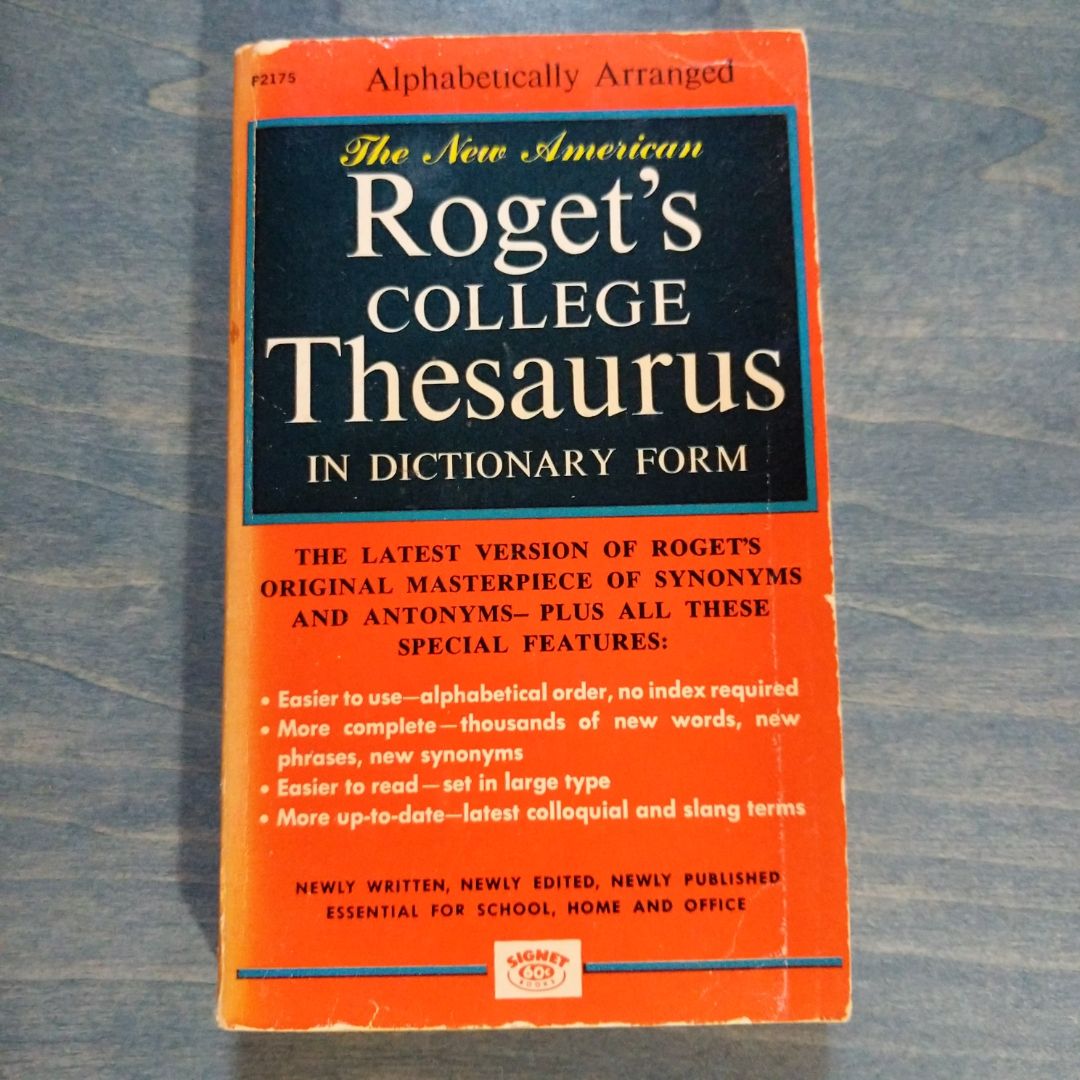 The New American Roget's College Thesaurus 