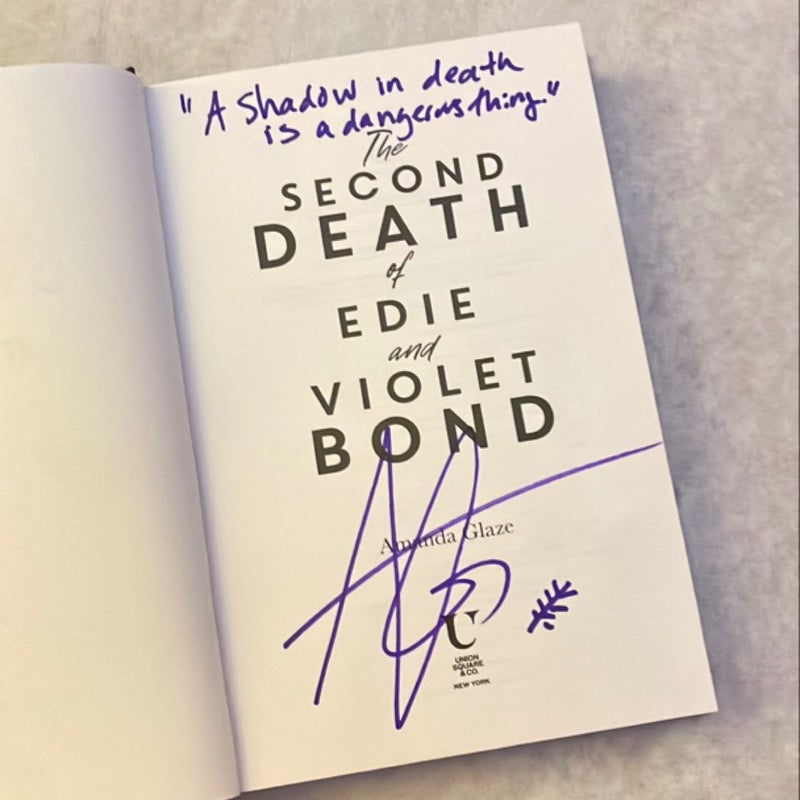 *SIGNED* The Second Death of Edie and Violet Bond