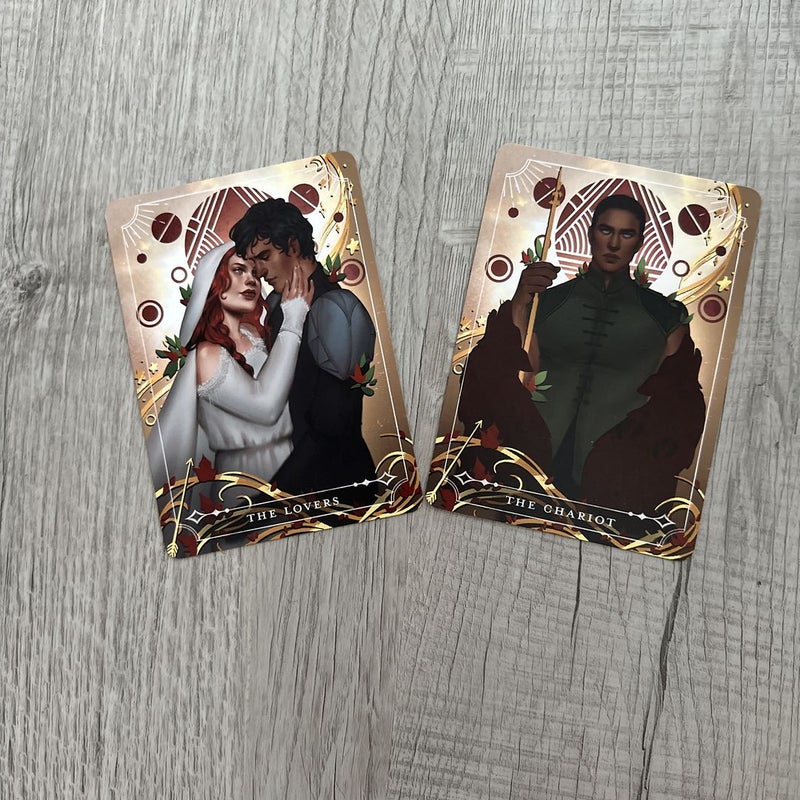 “The Lovers” and “The Chariot” from Blood and Ash 