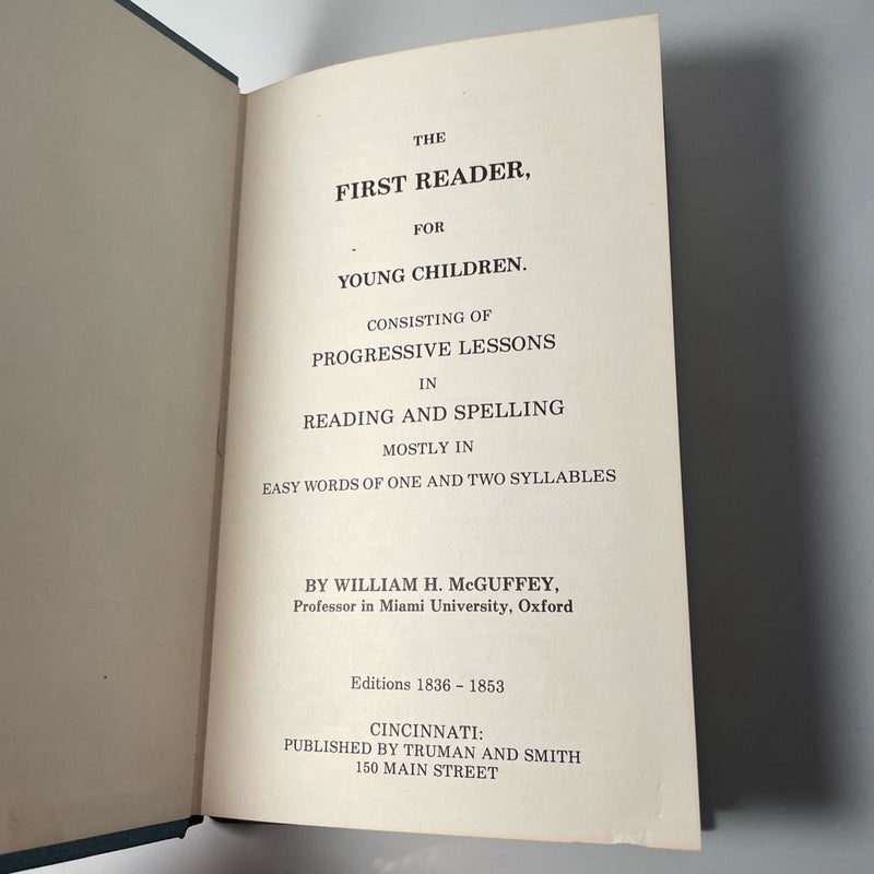 The Moore McGuffey Readers First Reader William McGuffey 1836-1853 LB282 Vintage