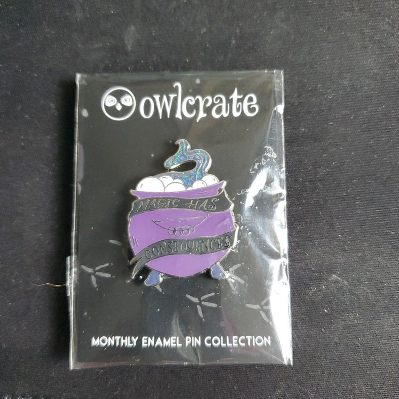 Owlcrate Enamel Pin