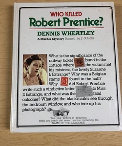 Who Killed Robert Prentice?