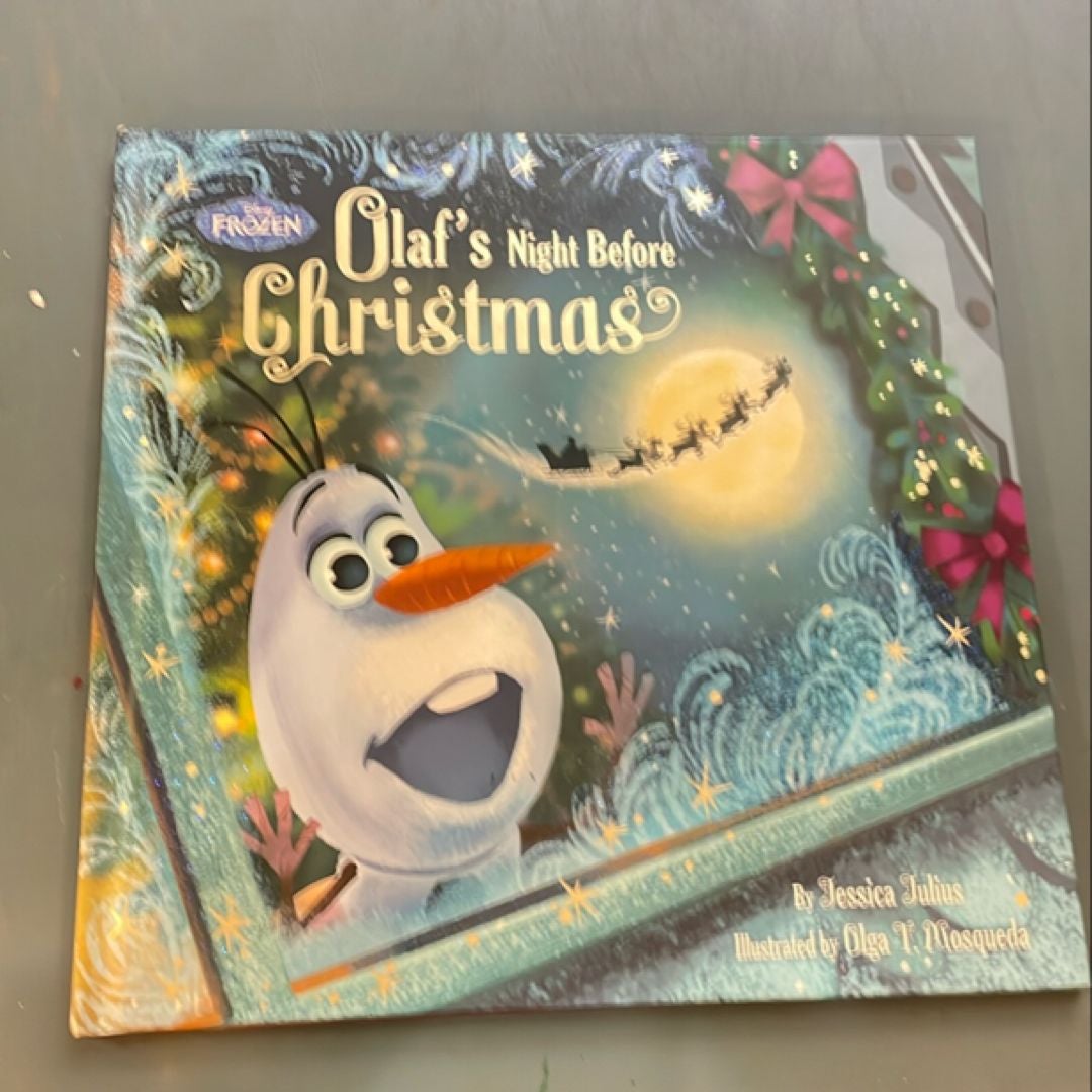 Frozen Olaf's Night Before Christmas Book and CD