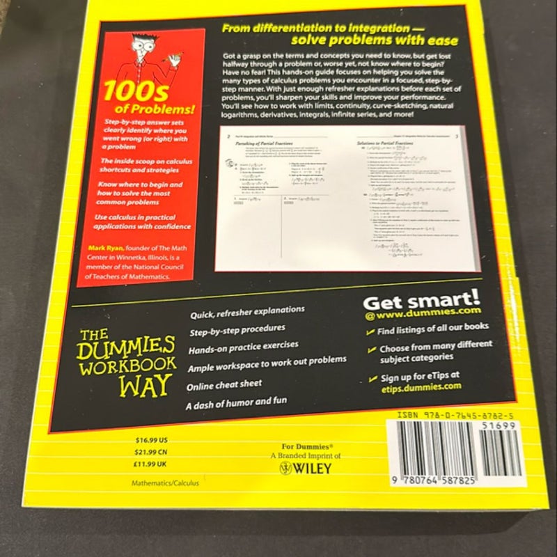 Calculus Workbook for Dummies