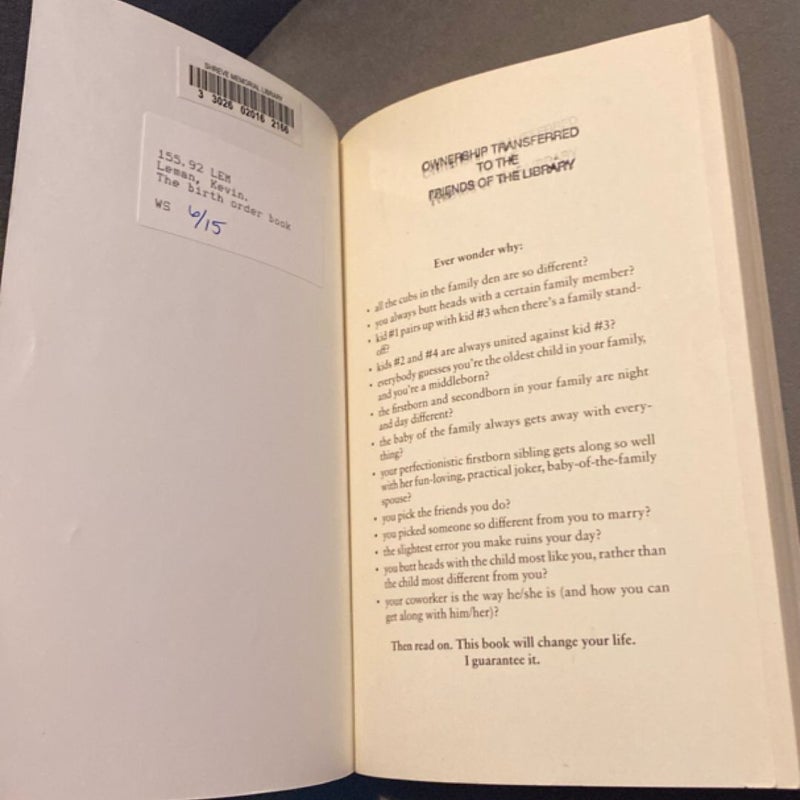 The Birth Order Book