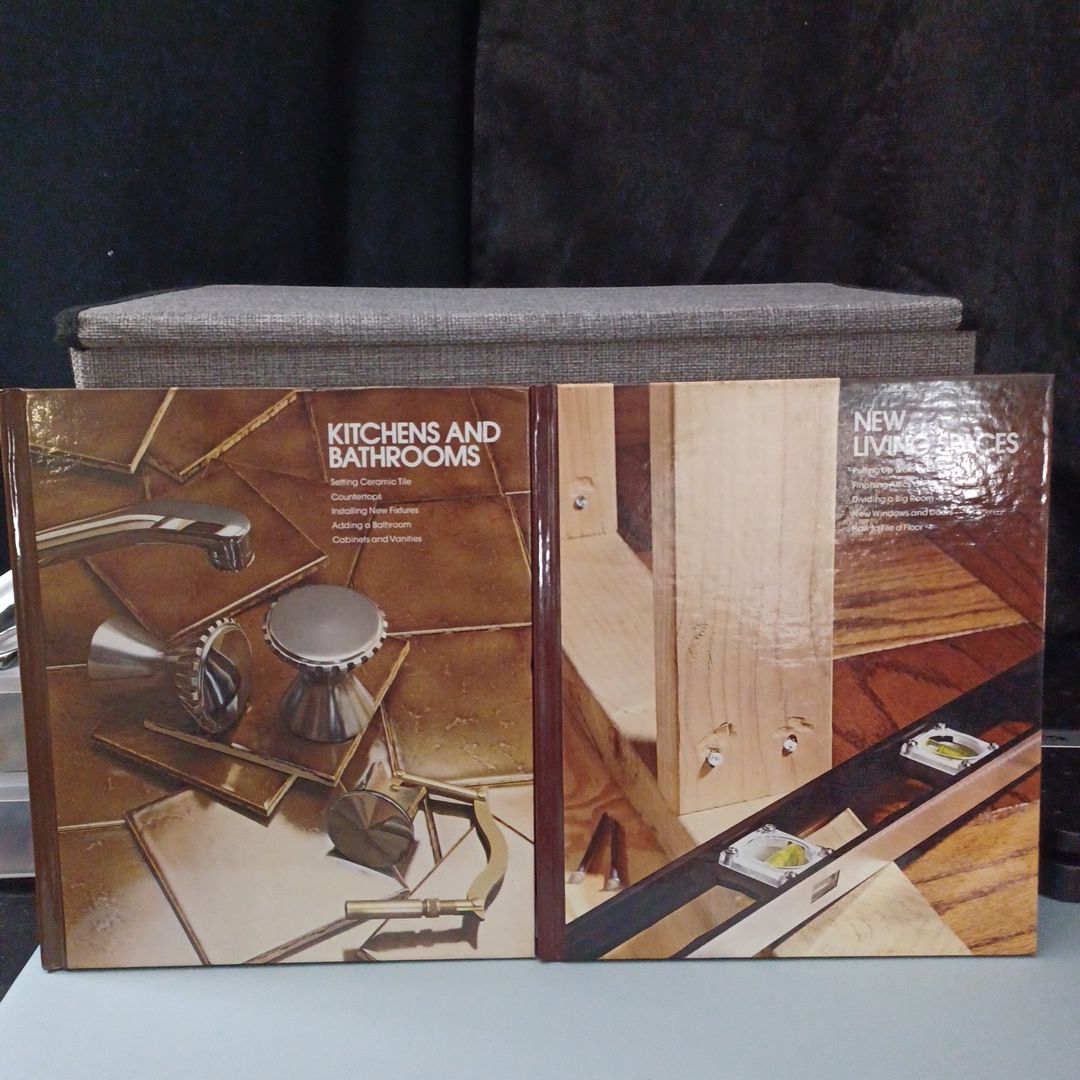Lot of 2 Vintage Time Life Home Repair Books-Kitchens and Bathrooms & New Living Spaces