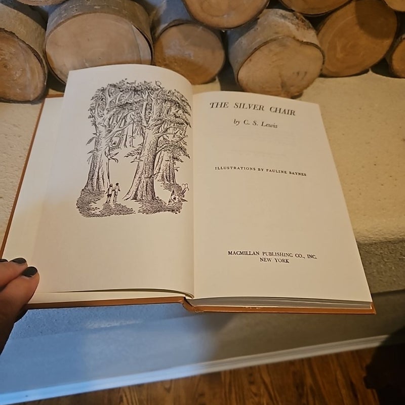 Vintage hardcover The Silver Chair hardcover 1953 Edition  MacMillan Publishing 