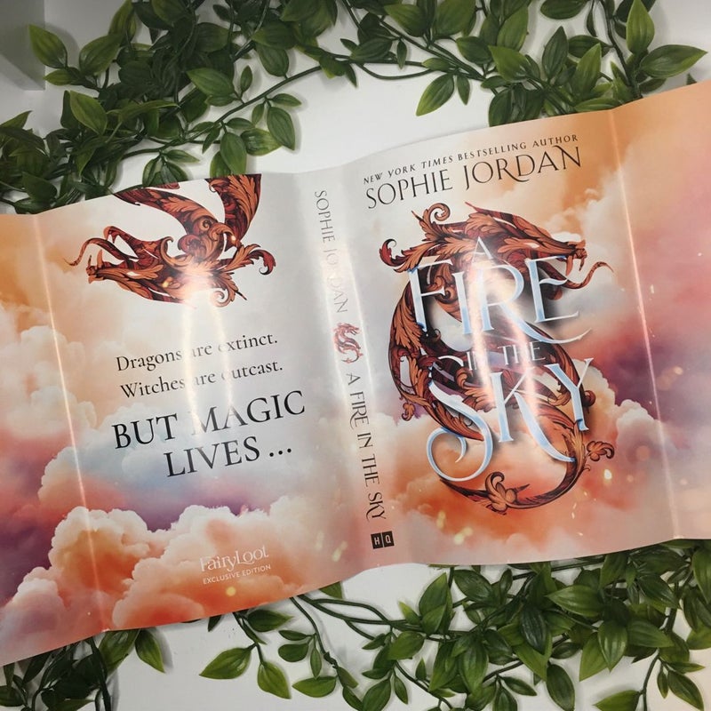 A Fire in the Sky SIGNED by author FairyLoot Romantasy Exclusive 