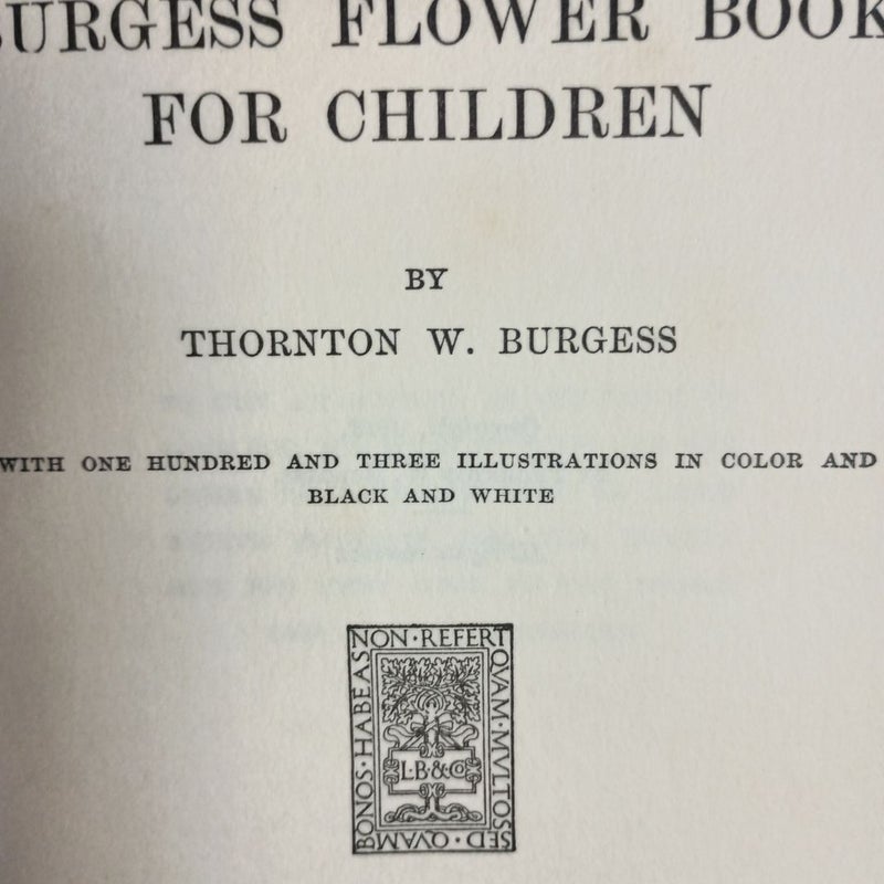 The Burgess Flower Book For Children 