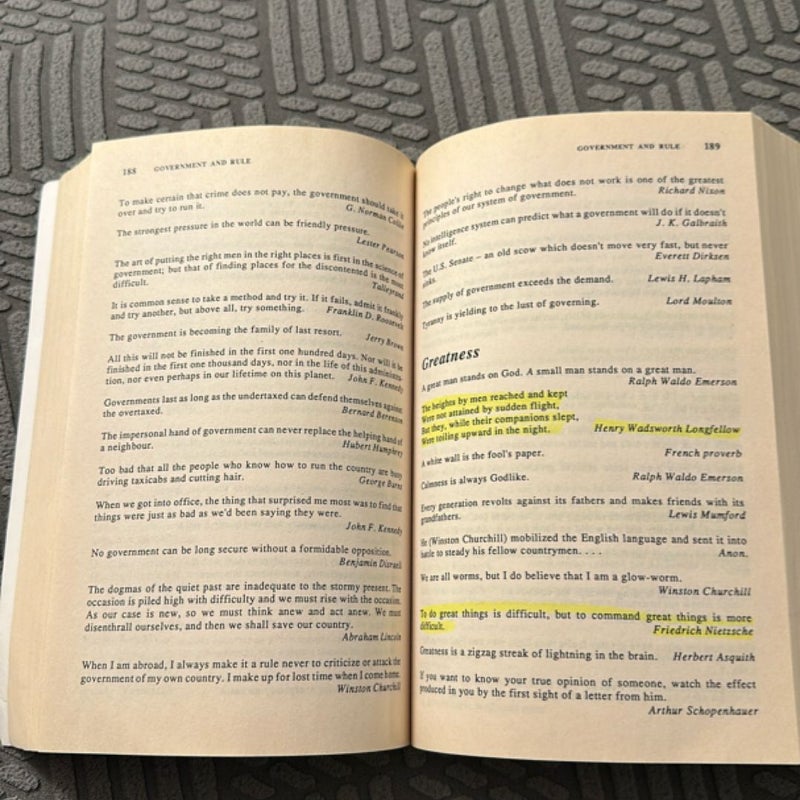 The Harper Book of Quotations Revised Edition