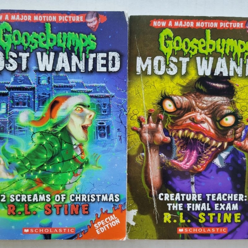 GOOSEBUMPS SLAPPYWORLD MOST WANTED BOOKS LOT OF 10 BY R.L. STINE 1ST EDITIONS