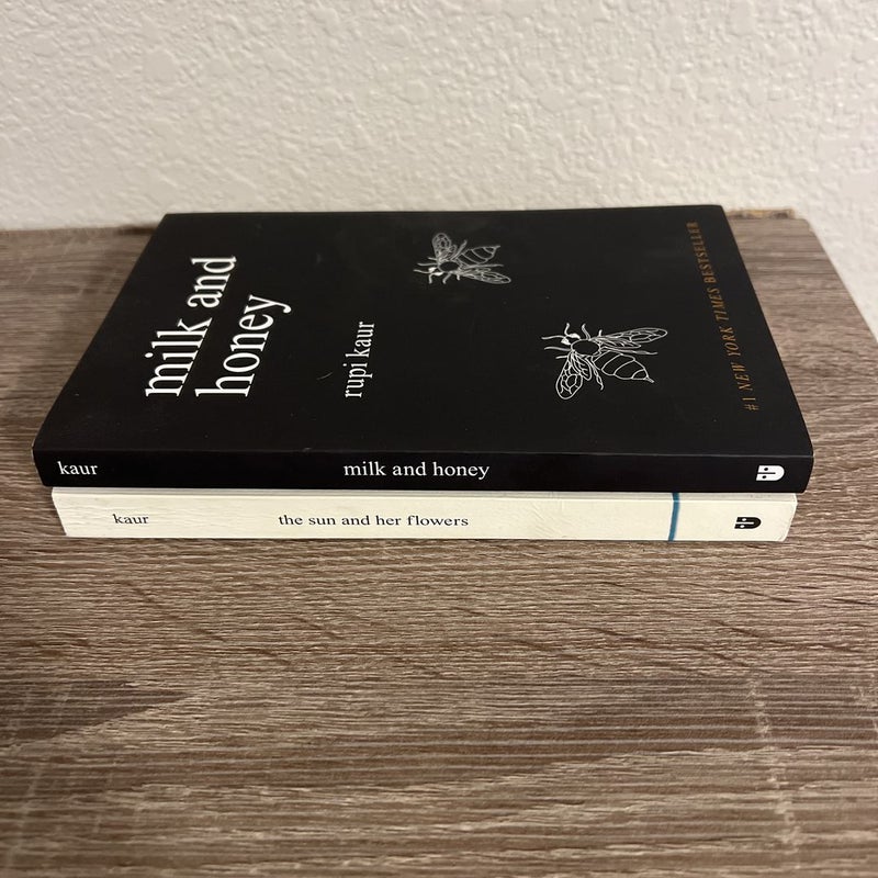 Rupi Kaur bundle: Milk and Honey + The Sun and Her Flowers