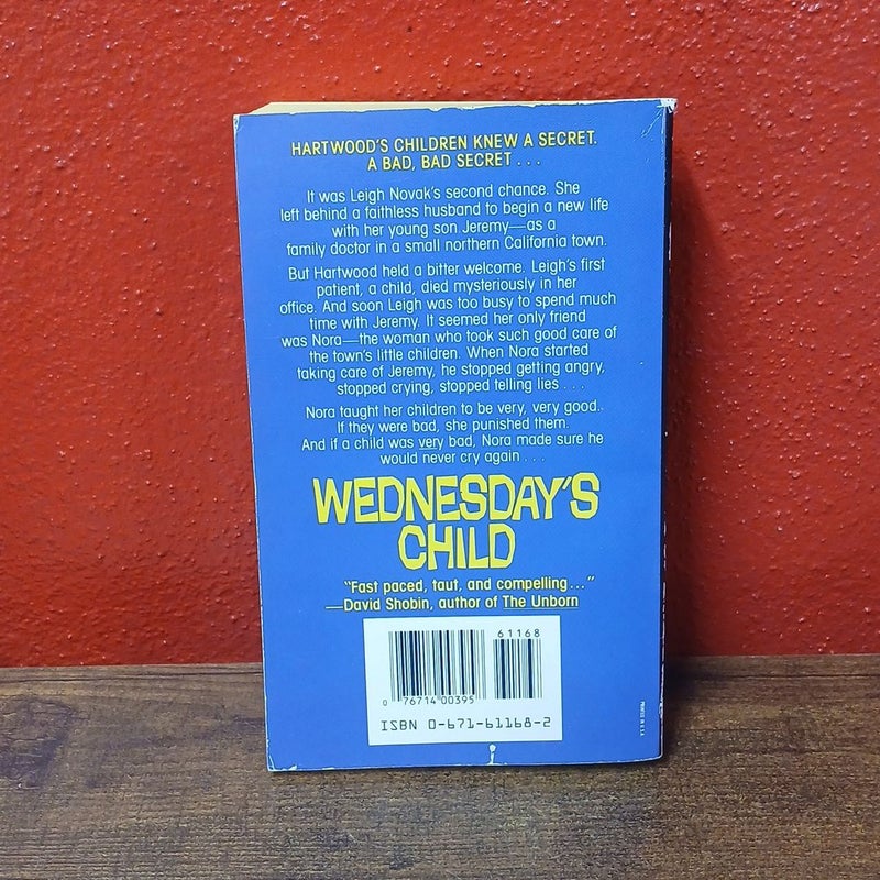 WEDNESDAY'S CHILD Paperback Book 1986 Horror 