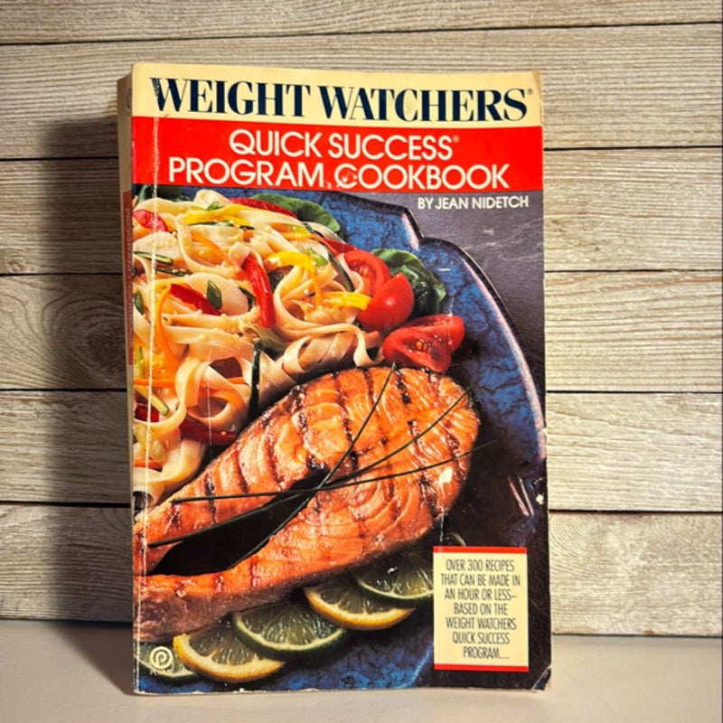 Weight Watchers Quick Success Program Cookbook