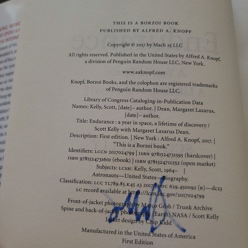 Endurance (Signed First Edition)