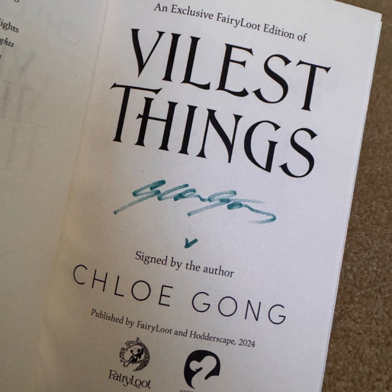 Immortal Longings & Vilest Things (Fairyloot Edition)