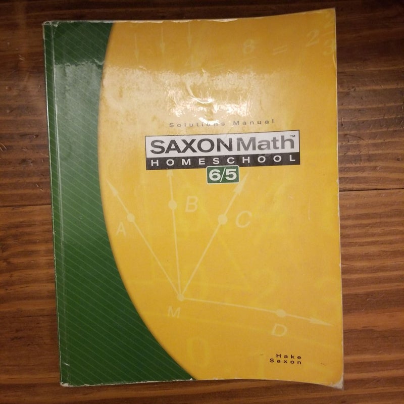 Saxon Math 6/5