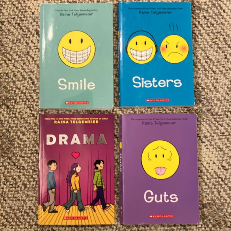 Bundle! Smile,  Sisters, Drama and Guts Graphic Novems 
