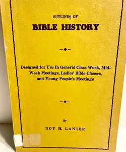 Outlines Of Bible History